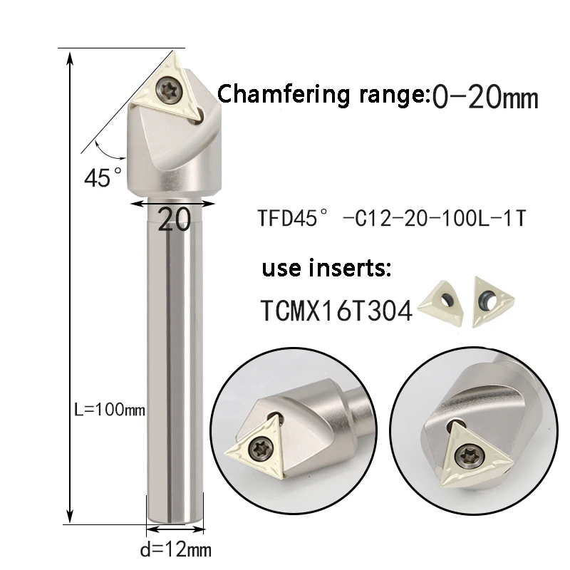 BEYOND SPK C20-25-130L 2T C20-30-130L SSP TFD45 Degrees C12-20-100-1T Chamfer Tool C10-08-100L C12 C20 C16-16-110L SSPD Cutter