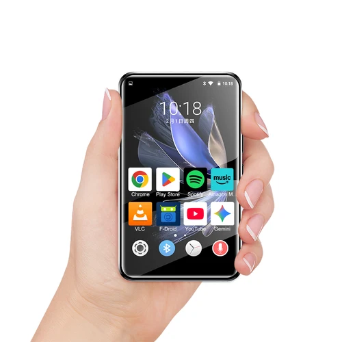 Imagen 1 del producto Reproductor MP3 Famue BF12 con Android 10, Bluetooth y WiFi, Reproductor MP4 con Pantalla Táctil de 4 Pulgadas, Compatible con Spotify, Audible, Pandora, Hasta 256 GB