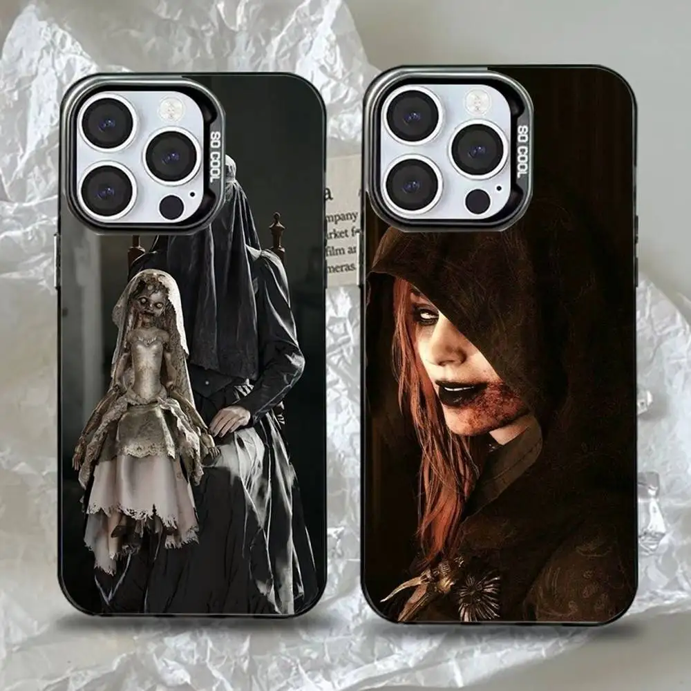 

Game R-Resident E-Evil Village Phone Case For iPhone 16,15,14,13,12,11,Pro,Max,Plus,Mini,XS,SE Anti Fall Black Matte Hard Bumper