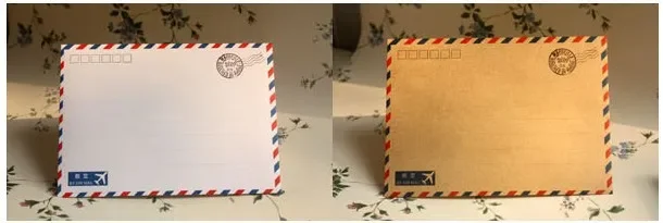 10pcs aviation envelope, letterhead, postcard protection, cowhide retro cowhide paper envelope