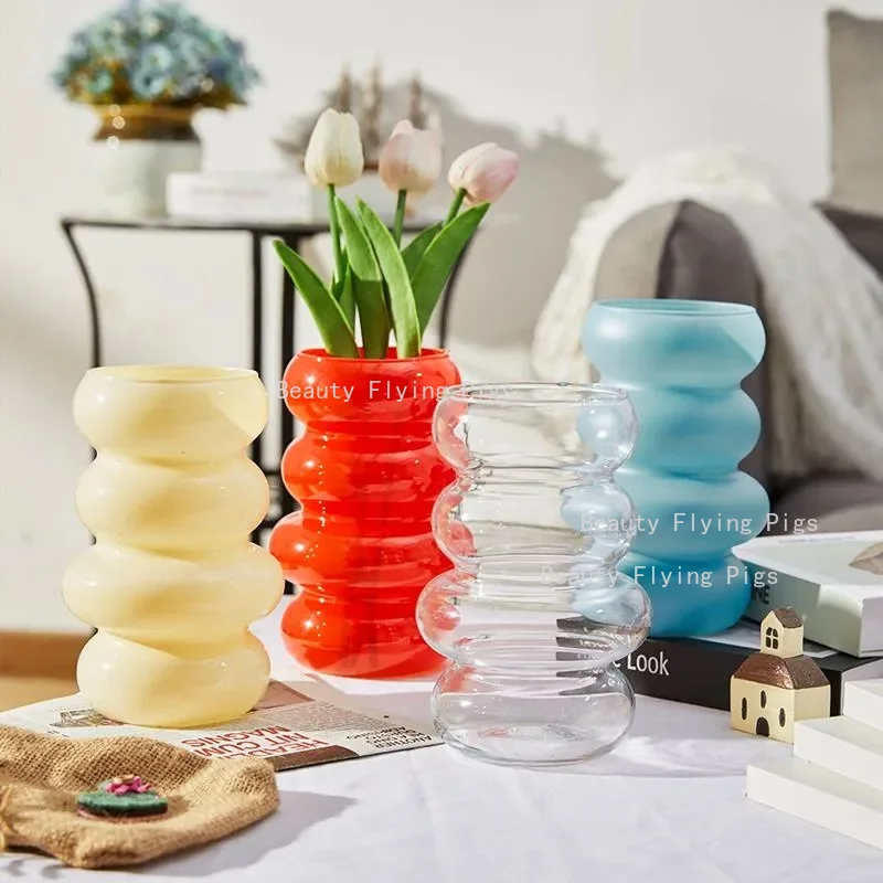 1pc Alien Glass Vase Desktop Vase Hydroponic Vase Container Home Furnishing Decoration Living Room Decoration Glass Handicrafts