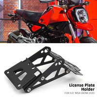 New Motorcycles Plate Holder Metal License Plate Taillight Registration Plate Bracket For Honda H2C MSX GROM 2020- H2C Msx Grom