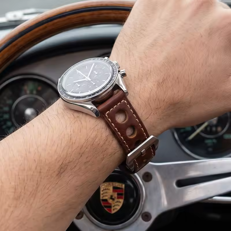 Cowhide Watch Strap Bracelet Vintage Genuine Leather 20mm 22mm 24mm Watchband Women Men Fashion Watch Band Belt With Pin Buckle - Image 4