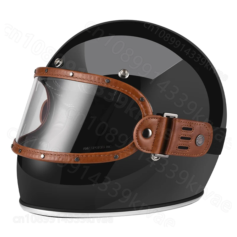 

AMZ Full helmet special goggles motorcycle helmet lenses retro goggles locomotive anti-fog and windproof glasses