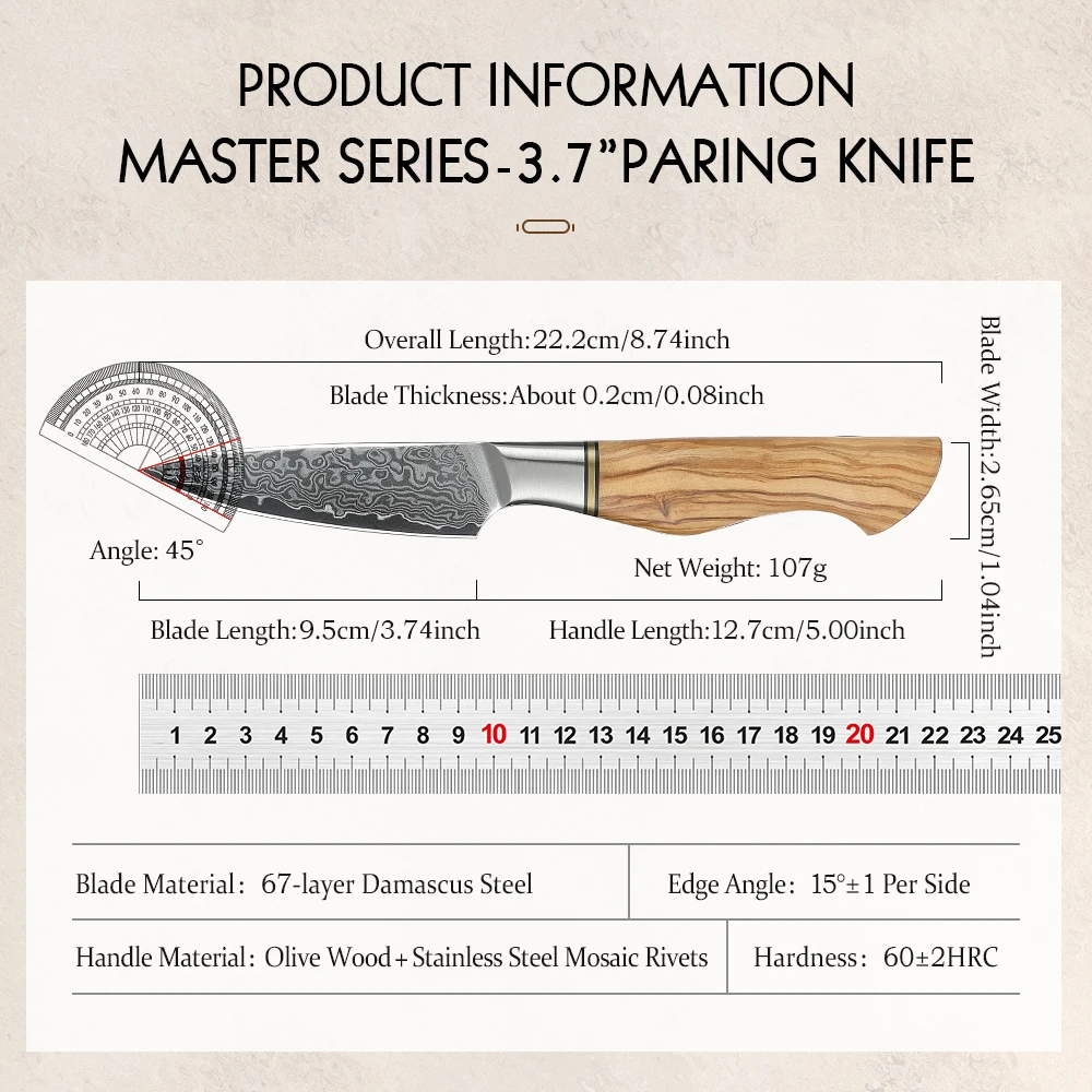 Hezhen Master 3.7" Paring — photo 2