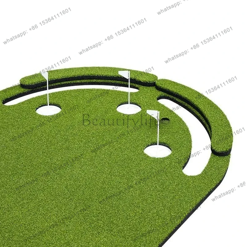 Golf Indoor Putter Exerciser Portable Foldable Home Practice Rug