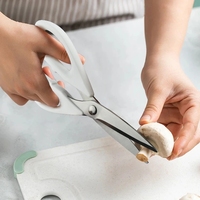 TONIFE Kitchen Scissors High Quality Stainless Steel Shears Tool Chicken Poultry Fish Meat Vegetables Scissors TS04