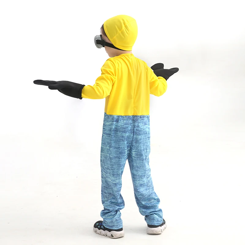 Kinderen gele man cosplay kostuum cartoon Despicable Me toneelvoorstelling Halloween outfit traditioneel Chinees festival