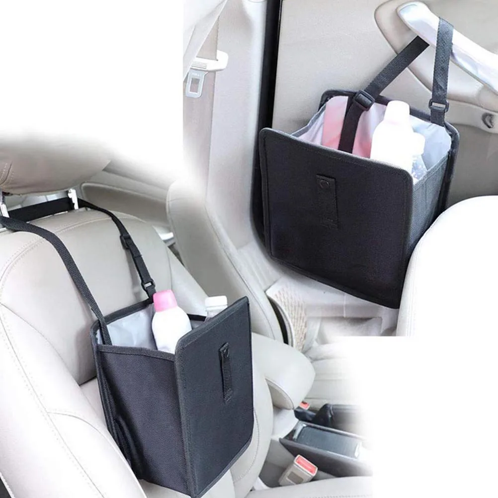 

Car Trash Can Foldable Back Seat Bag Rubbish Storage Pouch Oxford Cloth Waste Container Garbage Car ganizer Portable