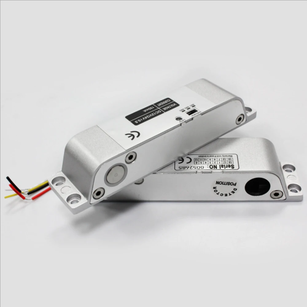 Kit de sistema de control de acceso DC 12V: cerradura de mortaja electrónica NC a prueba de fallos con retardo de tiempo con perno de caída electromagnético