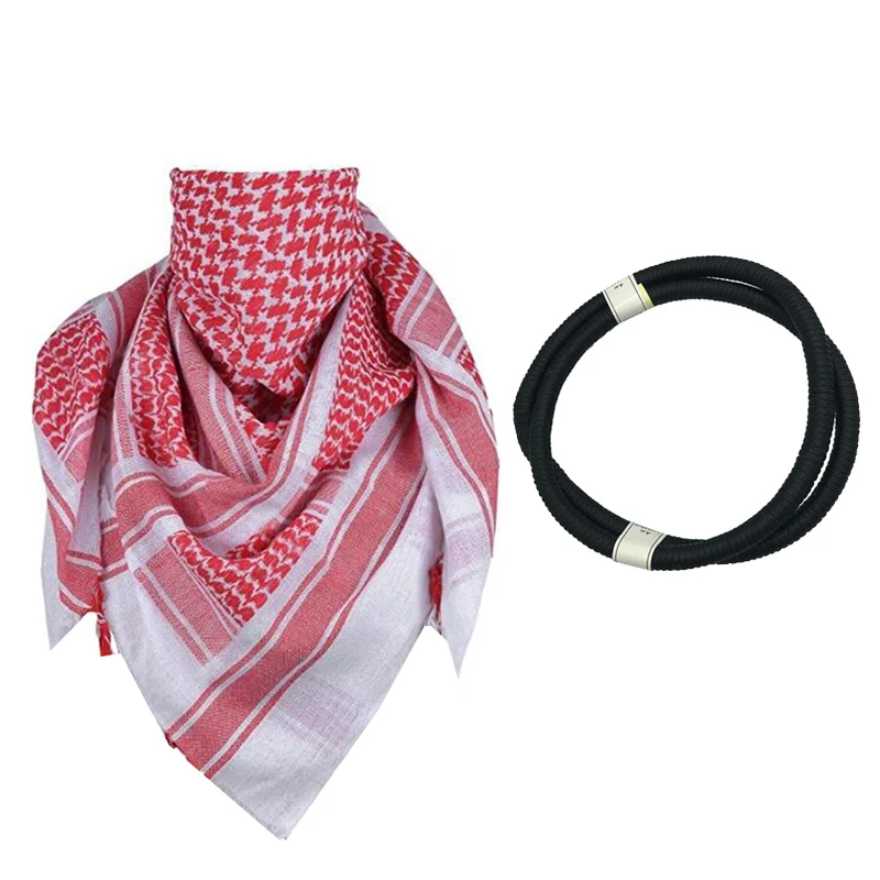 Men Arab Headscarf, Muslim Dubai Casual Headwear Scarf Muslim Headcover Headband Suit Headpiece Plaid Hat for Saudi Arabia Dubai