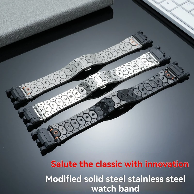 Stainless Steel Watch Band Strap for Casio G-SHOCK Mudmaster GWG-2000 GWG-2040 Metal Replacement Bracelet Men Sports Waterproof - view 2