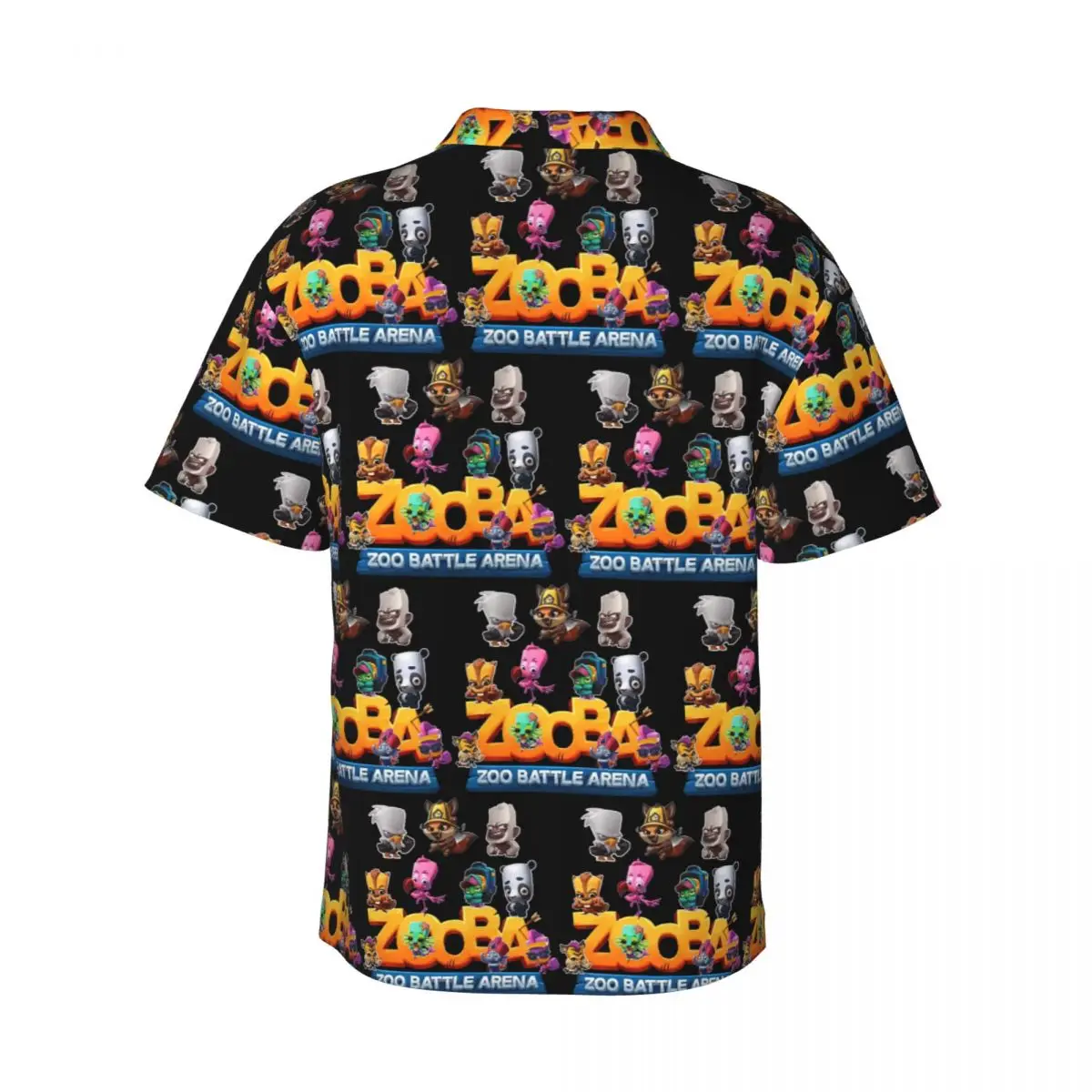 Great Model Zooba Battle Arena Gift Music Fans Men's Shirts Hawaiian Short Sleeve Shirt Fashion Button Tops for Summer Beach