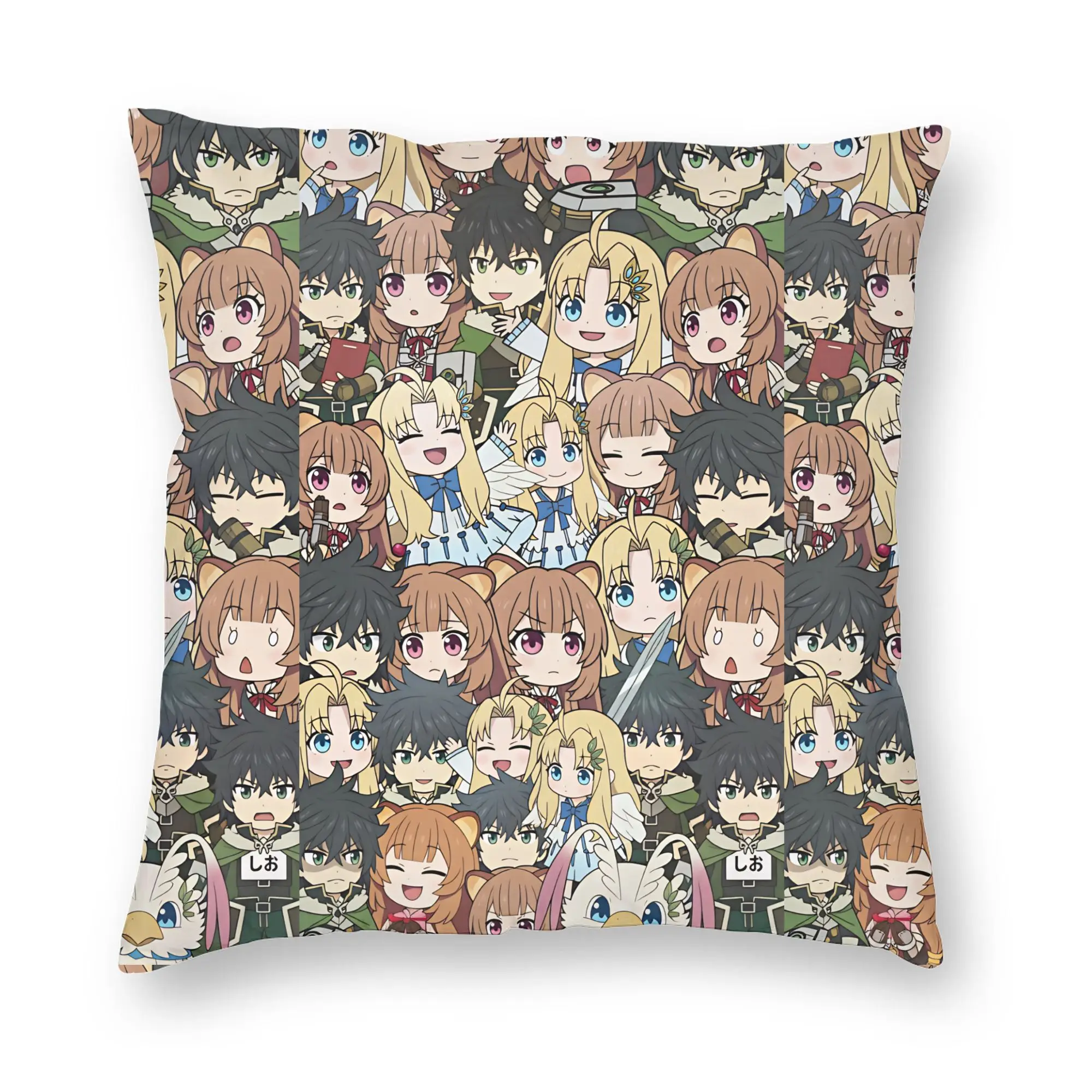 Raphtalia S-Shield Hero TRotSH Pillow Cover  Fashion Pillow Case For Sofa Couch Bed Living Room Graphic Pillowcases Gift