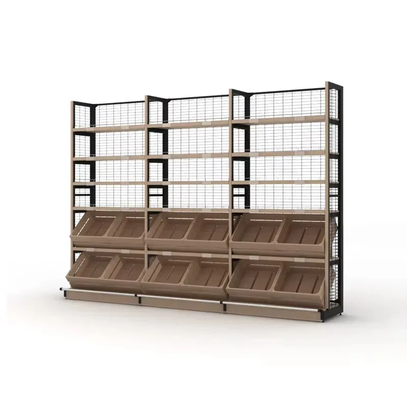 New High Quality Metal Iron Shelves Custom Supermarket Multi Layer Stable Display Racks