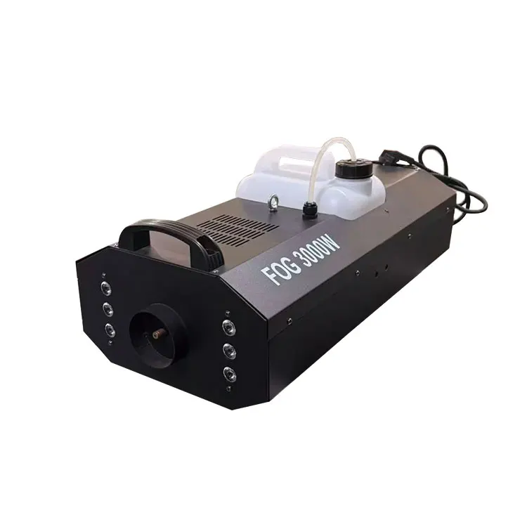 3000W High Power 6RGB LED Wireless Remote Control Fog Smoke Machine 20m Spray Range for Party Wedding Christmas Stage Decoration