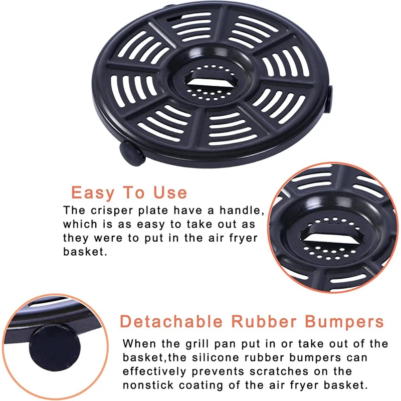 مقلاة شواء للنينجا FD401 فودي OP300 إلى OP500 مقلاة هوائية مقلاة شواء طبق شواء طبق هش #5