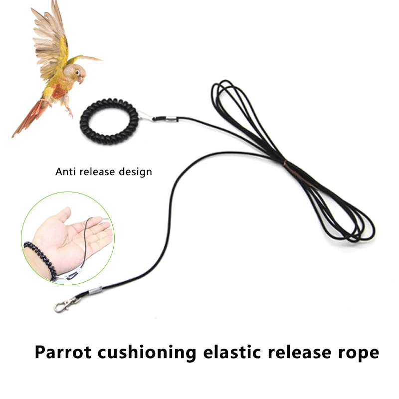 1 PC Multiple Length Options Parrot Release Rope Bird Foot Chain Portable Not Hurt Feet Bird Training Rope Bird Outdoor Rope