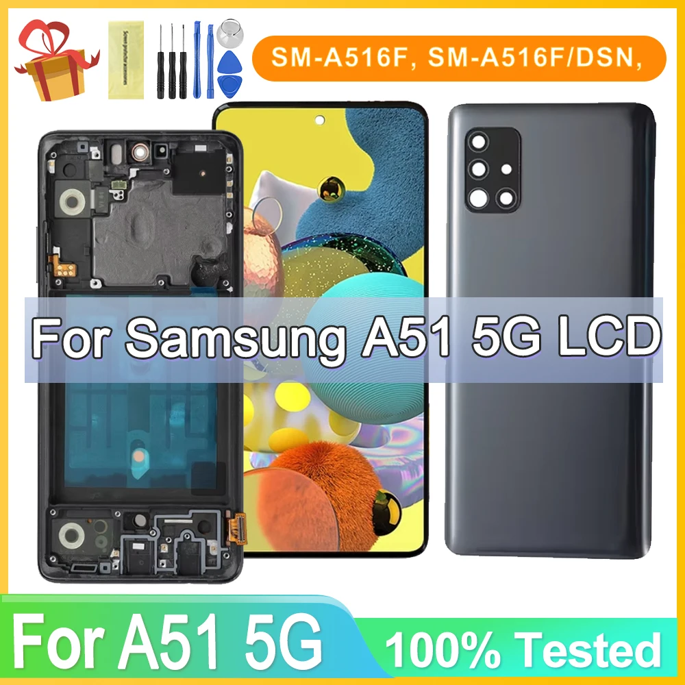 For Samsung Galaxy A51 5G A516 SM-A516F A516N A516B A516U Lcd Display Touch Screen Digitizer Assembly Replacement