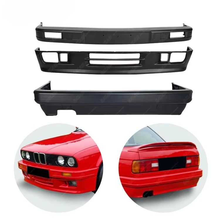 

3 Series E30 upgraded to MT-style front and rear bumper MT body kit for car bumper body kit