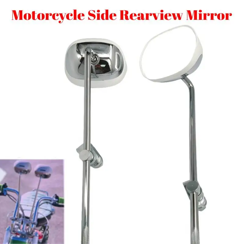 

2 шт., боковые зеркала заднего вида для мотоцикла Bobber Cruiser Racer Cafe, аксессуары для мотоциклов