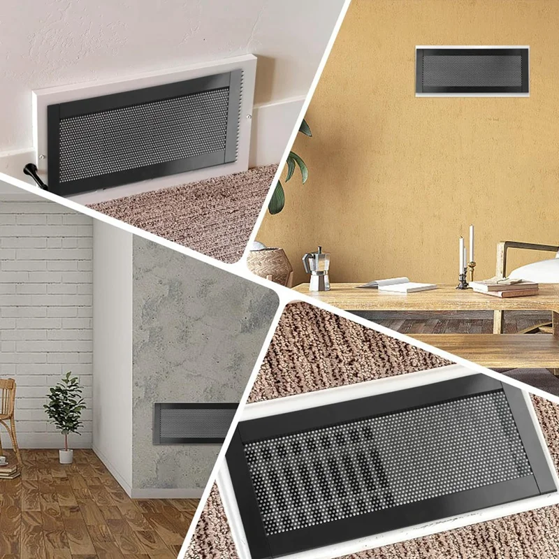 Copertura magnetica per la ventilazione del pavimento Copertura per schermo di ventilazione dell'aria da 4X10 pollici in PVC per il pavimento del soffitto della parete Cattura detriti