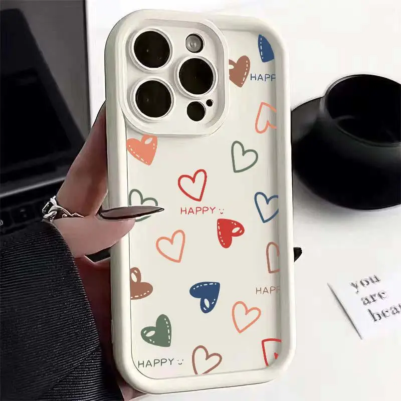 Phone Case for Realem C67 C63 C65 C55 C53 C51 C21Y C25Y C35 C30 C33 8i 11 8 12 Pro Plus 5G GT Master Cute Love Heart Phone Cover