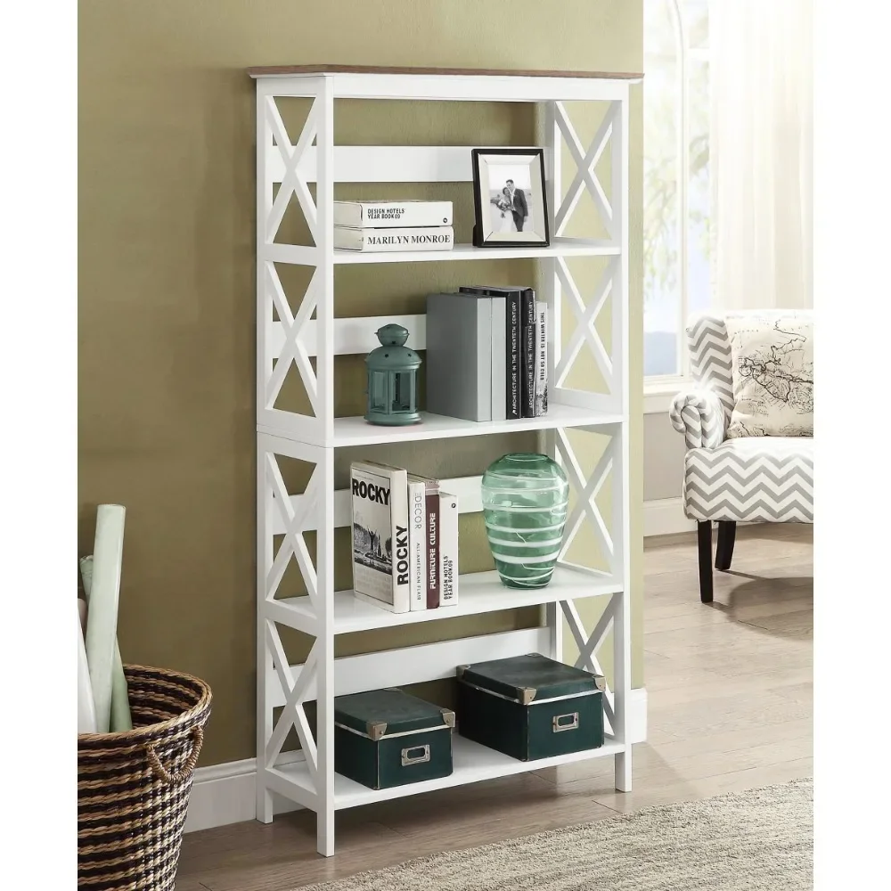 

Oxford 5 Tier Bookcase, Multiple Finishes book shelf wall