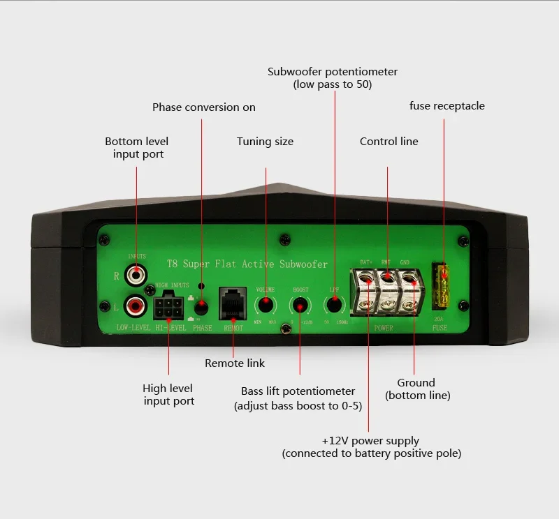 Sennuopu-Haut-parleur de basse de voiture universel, offre spéciale, électronique automatique, caisson de basses sous le siège, haut-parleur RVB, anneaux en aluminium, 12V