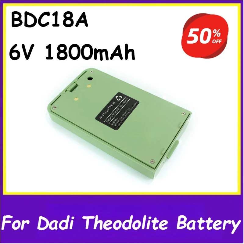 

6V 1800mAh BDC18A Ni-MH Battery for DADI Theodolite DE2A DE2A-L DE2AL MPE-02L Total Station Battery Brand-New High Quality