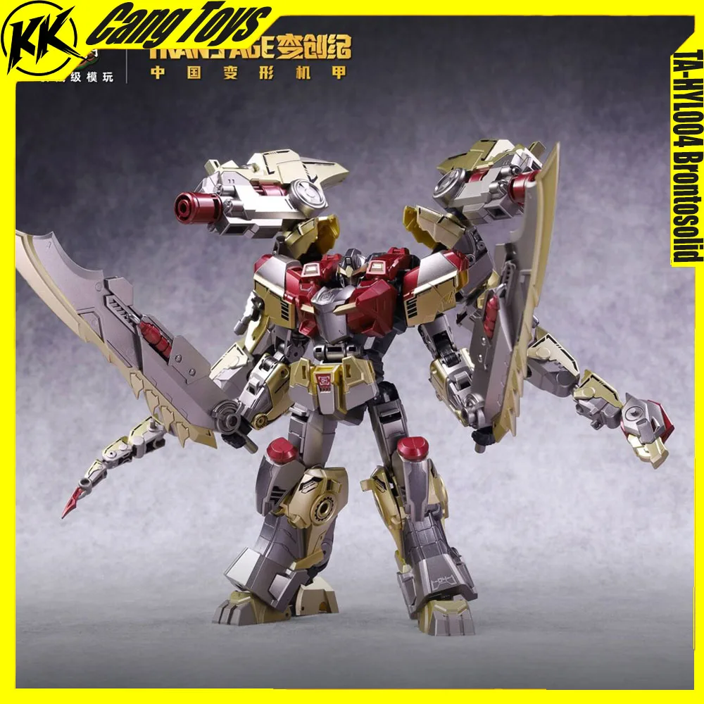 

Новая фигурка-трансформер Cang Toys Trans Age TA-HYL004 Brontosolid, 18 см, модель Brontosaurus, деформируемая, из сплава, механическая, игрушка-зверь, подарки