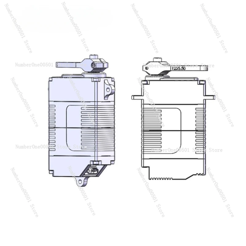 HS30-30-M-6050 1/2/3 All-Metal Tooth Low Temperature Industrial Robot High Pressure Large Torque Steering Gear