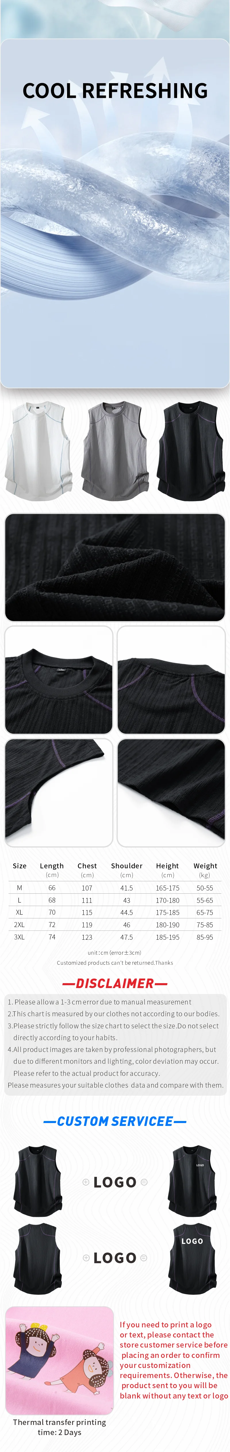 Maßgeschneiderte Weste mit kostenlosem Logodruck, ärmelloses Laufshirt, Fitness-Singlet, Trägertop für Fitness, Bodybuilding, Muskelshirt – Detail 2