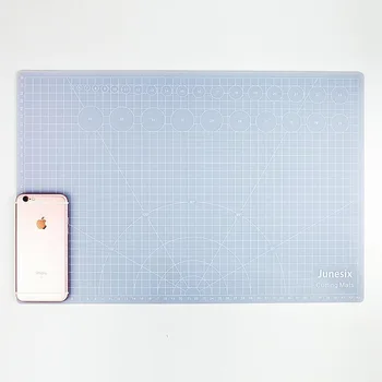 Groot Formaat A3 Doorschijnende Pvc Dubbelzijdige Zelfhelende Snijmat Kunst Gravure Patchwork Pad Rubber Cutter Gereedschapssnijplank