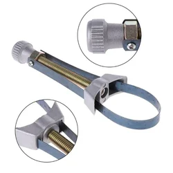 1pc 60mm To 120mm Steel Strap Wrench Automobiles Oil Filter Removal Tool Hand Tools Steel Strap Wrench