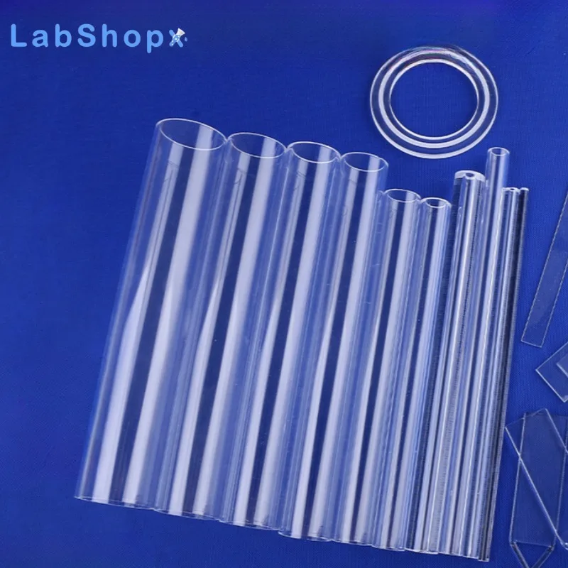 High Purity 99.99% Quartz Tube Fused Quartz Glass Tube Heat Resistant for Laboratory