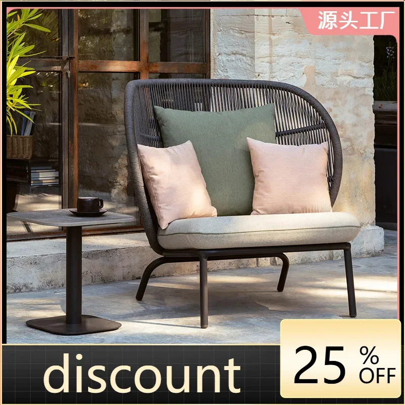 CX outdoor open-air sofa courtyard leisure rattan recliner waterproof and sunscreen furniture