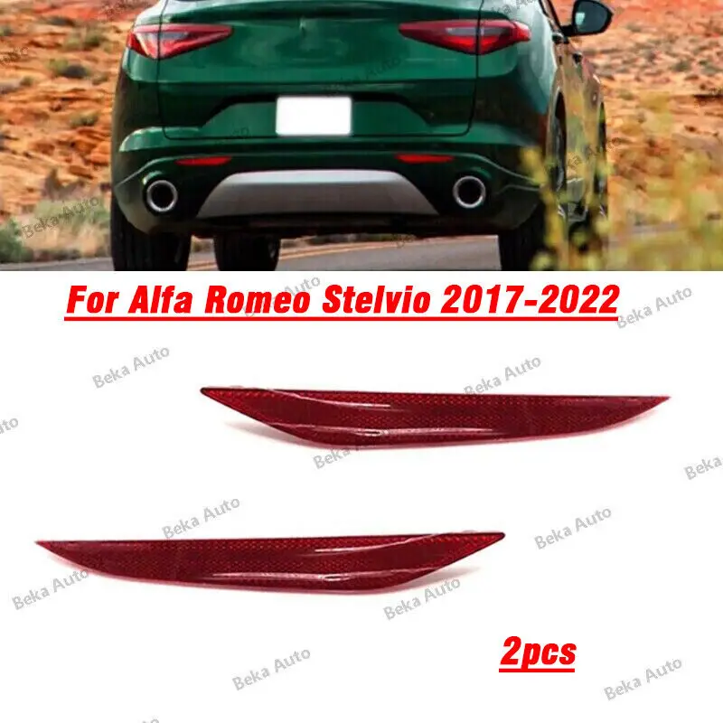 

Пара отражателей заднего бампера задний стоп-сигнал для Alfa Romeo Stelvio 2017-2022