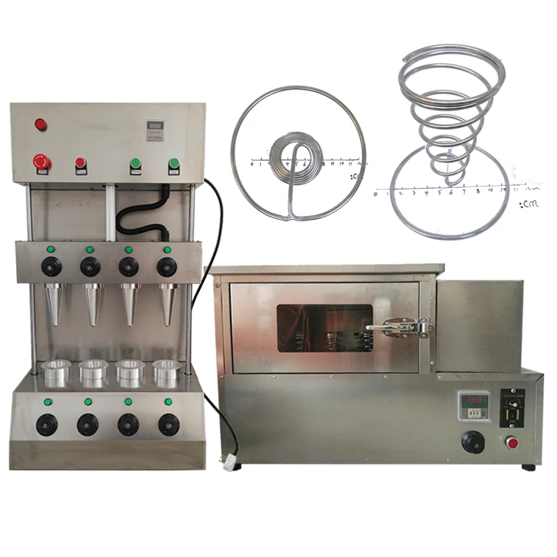 Full Set Pizza Cone Making Machine Stainless Steel Electric Pizza Oven Machine Pizza Cone Machine Price