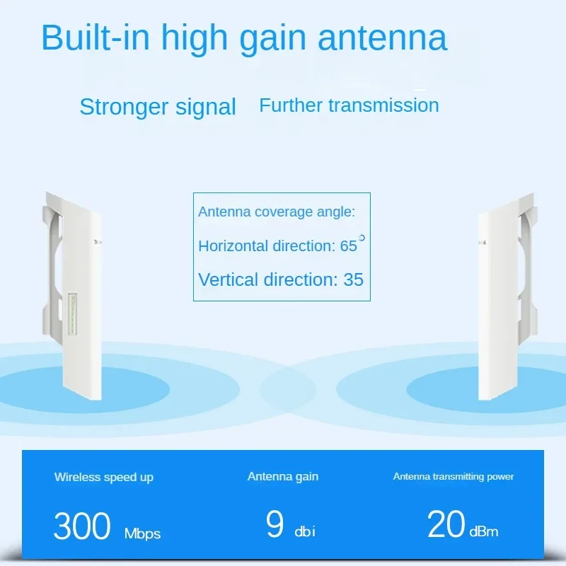 TP-LINK CPE200 Outdoor Waterproof 2.4G AP 300M AP Bridge Outdoor Access Wireless Coverage Base Station Hotspot Point-to-point