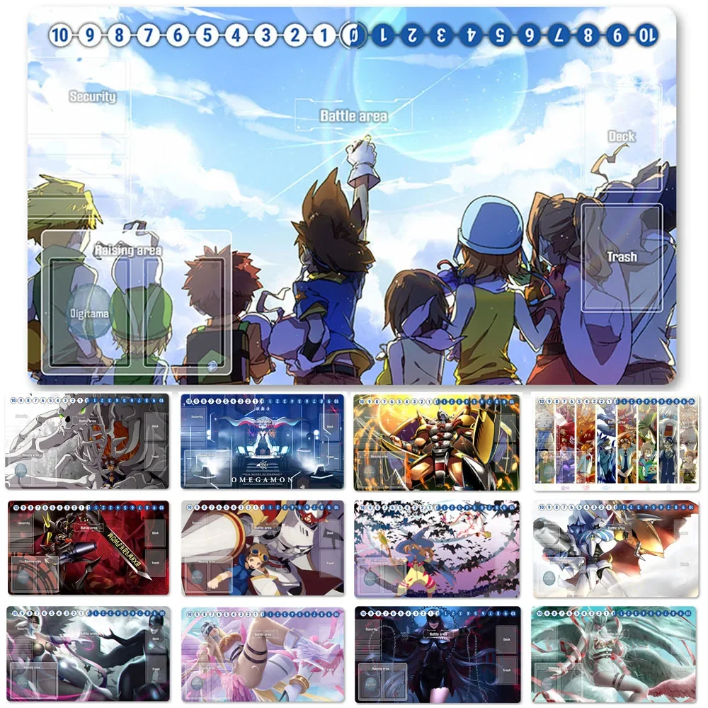 

Board Game Digimon Playmat Table Mat Size 60X35 cm Mousepad Play Mats Compatible for DTCG TCG CCG-701735