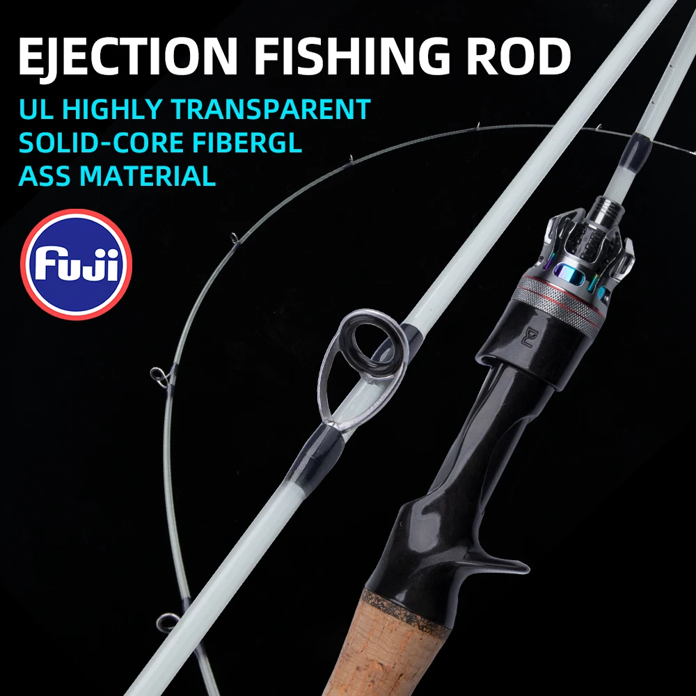 

Удочка спиннинговая FISHINGFANS RANCY 2.0 из прозрачного стекловолокна, чувствительная, сверхлегкая, мощность 1-8 г, с рукояткой из пробки AA
