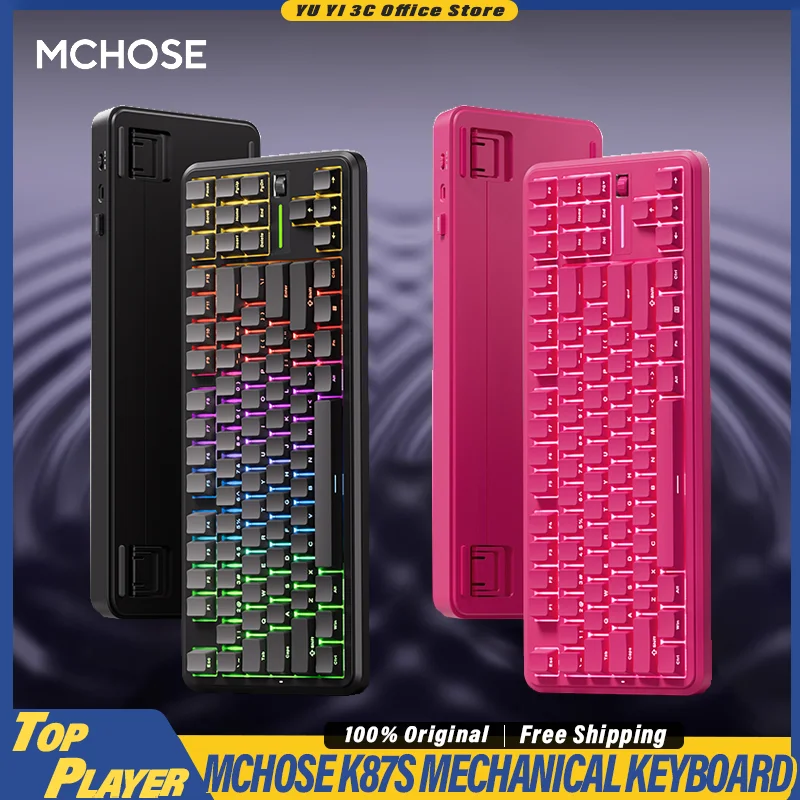 

MCHOSE K87S Mechanical Keyboard TTC Fast Gold V3 Switch Support SOCD MT TGL STARTECH Solution Long Life Battery Hot Swappable
