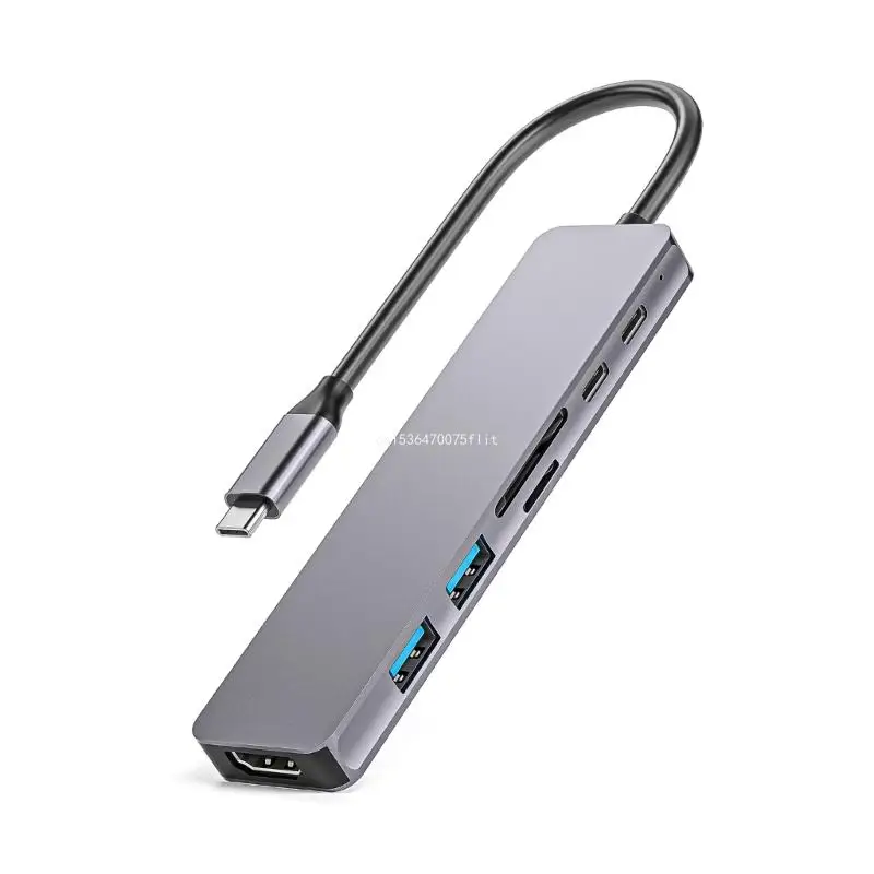 

Versatile Aluminum USB C Hub Dock with USB3.0 2 Card Reader Multiple USB Ports, Rapid Charging, Sleek Designs DropShipping