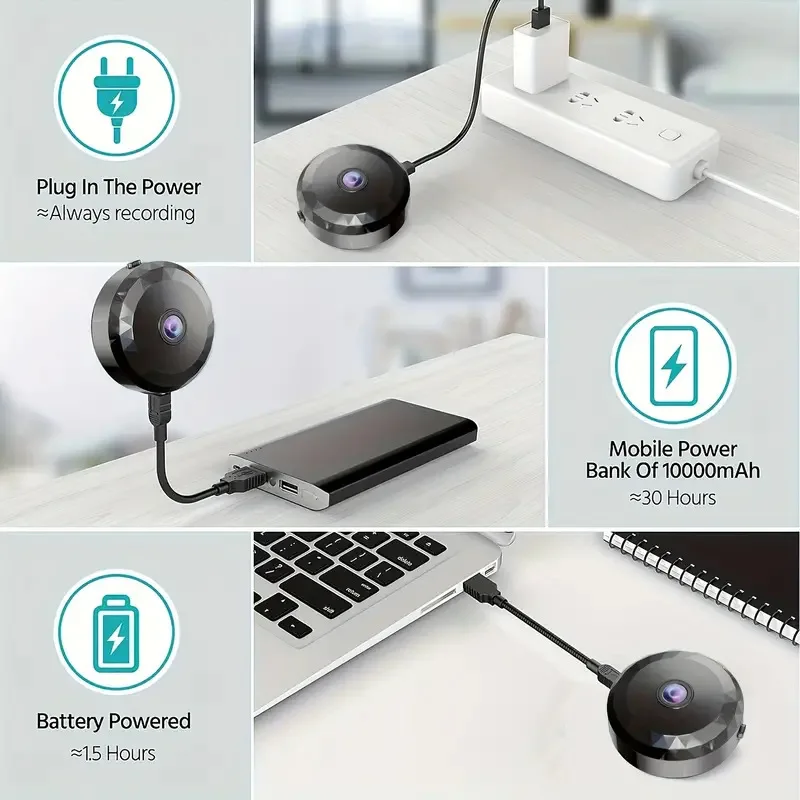 A9 WiFi Surveillance Camera - HD Video Monitoring with Scratch-resistant Diamond-like Surface