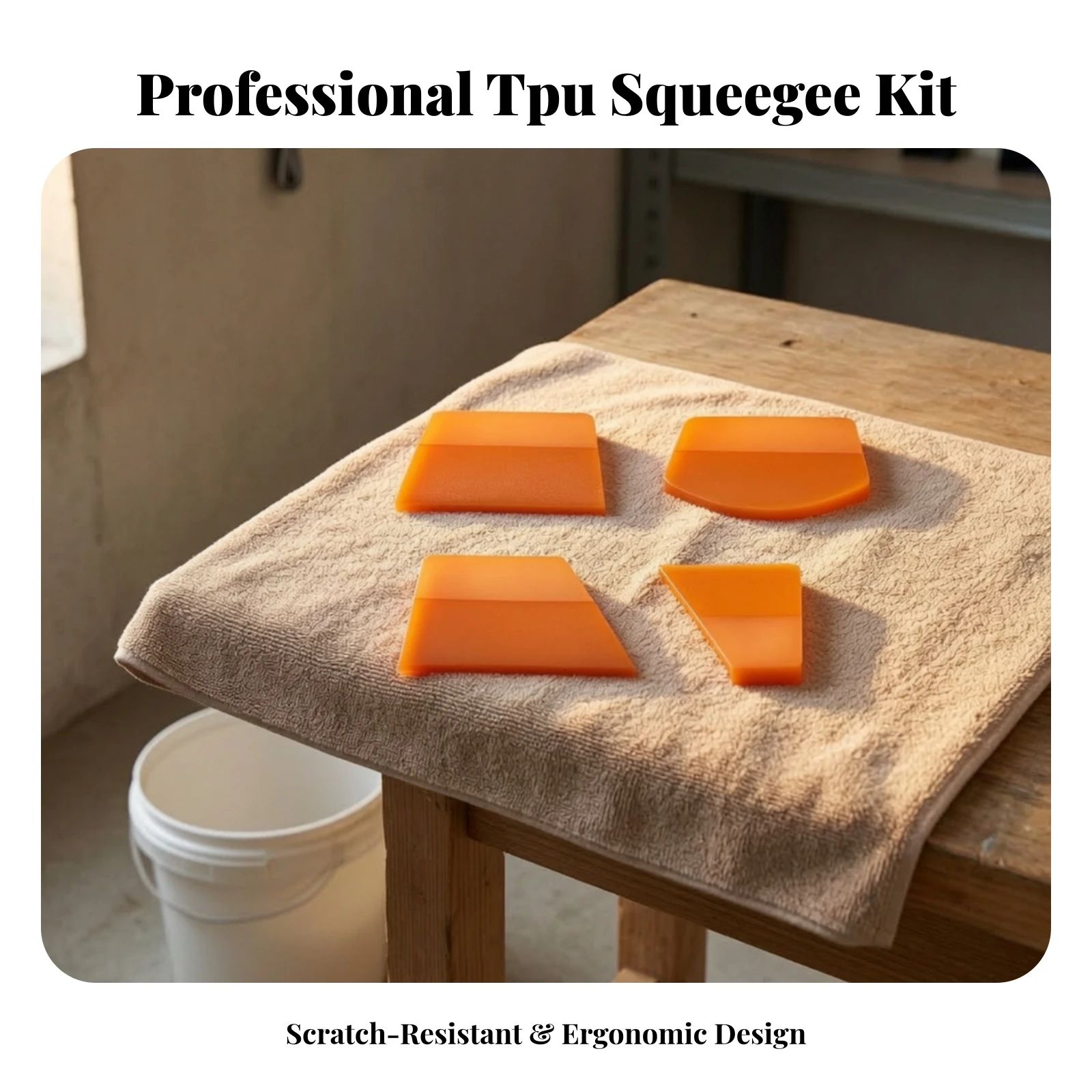 8 Pieces Car Film Squeegee Soft Window Tint Squeegee Film Scraper Ergonomic Window Tint Scraper Long-Lasting for DIYers