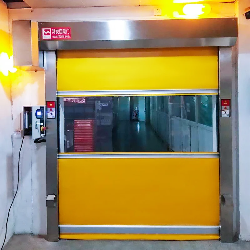 Entrance Rolling Shutter Door Industrial Roller Gates Rapid Auto Roll and High Speed Doors