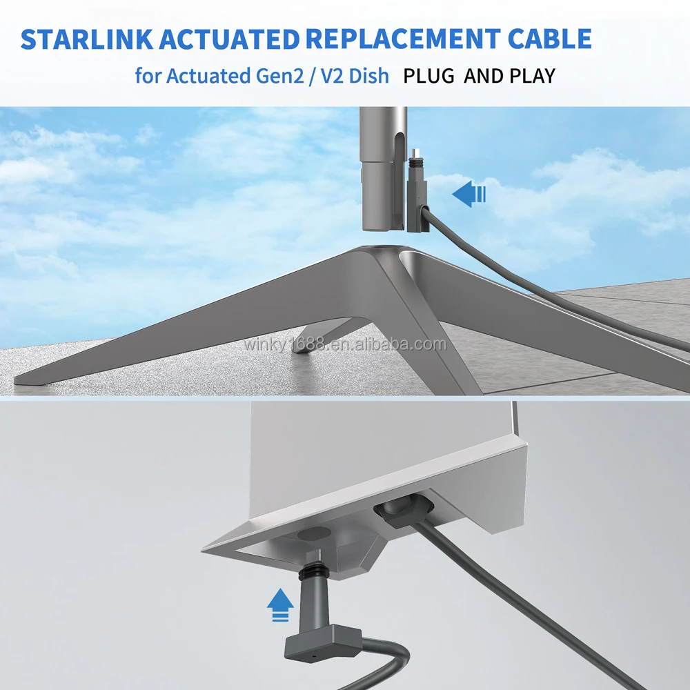 Imagem -05 - Cabo Starlink e Adaptador Spx-rj45 para Receptor de Satélite v2 150ft 46m 1200mbps