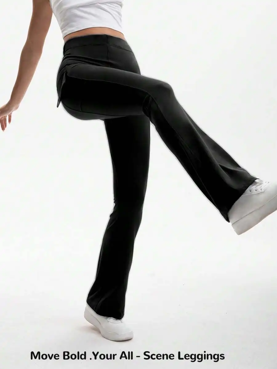 3-pak damskich spodni do jogi z wysokim stanem i kontrolą brzucha - ultra miękka, elastyczna mieszanka poliamidu/elastanu,