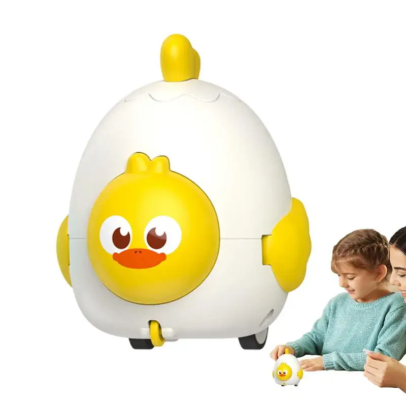 Kids Collision Pet Egg Catapult Toys Cartoon Cute Chick Pairs Of Bumper Pull Back Car Children Educational Toys Small Gifts